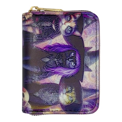 3 Witch Cats Small Digital Print Purse
